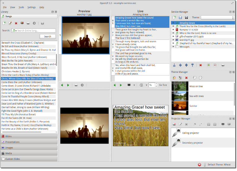 church projector software free download